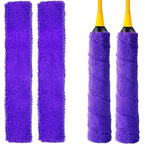 مقبض منشفة من القطن الأرجواني، مضرب تنس فائق الامتصاص، مضرب تنس مضاد للانزلاق، شريط رأس مضرب، أغطية قبضة احترافية للتنس، مقبض دراجة تنس الريشة in Kuwait