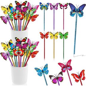36 PCS Butterfly Pens, Cute Pens for Women Teacher, 0.5mm Black Ink Pens for Girls Party Favors, School Office Home Writing Supplies, Bedroom Decor,Wedding, Birthday.