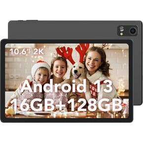 تابلت aigo مقاس 10.6 بوصة بنظام Android 2K، سعة 16 جيجابايت (8+8) + 128 جيجابايت، تابلت ثماني النواة Android 13 للألعاب، بطارية طويلة 6000 مللي أمبير في الساعة، نظام تحديد المواقع العالمي (GPS)، واي فاي مزدوج - A16 Pro in Kuwait