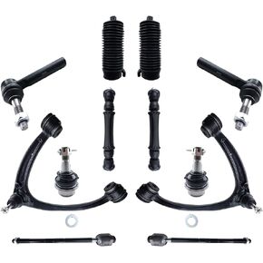 12pcs Suspension Kit Front Control Arm Ball Joint Sway Bar Tie Rod End Link Boots Replacement for Chevy Avalanche Silverado1500 Suburban 1500 Tahoe/Cadillac Escalade/GMC Sierra 1500 Yukon