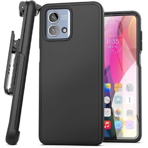 Encased Belt Case for Moto G 5G (2023) Slimshield Phone Case with Holster Clip (2023 Motorola G-5G 2023) Matte Black