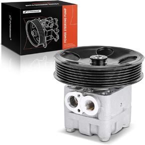A-Premium Power Steering Pump, with Pulley, Compatible with Infiniti FX35 2003 2004 2005 2006 2007 2008, 3.5L, Replace # AA1215412, FENSP15681