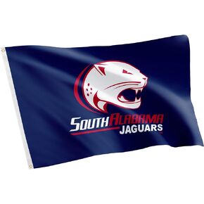 Desert Cactus University of South Alabama Flag USA Jaguars Flag Banners 100% Polyester Indoor Outdoor 3x5 feet Flags (Style 1)