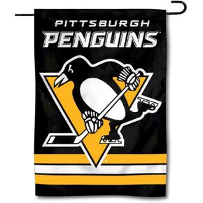 Pittsburgh Penguins Double Sided Garden Flag