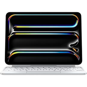 حافظة لوحة مفاتيح Apple iPad Magic لجهاز iPad Pro مقاس 11 بوصة (M4)، تجربة كتابة رائعة، لوحة تتبع مدمجة، صف الوظائف، الإنجليزية الأمريكية - أسود