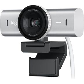 Logitech MX Brio Ultra HD 4K Streaming Webcam, 1080p at 60 FPS, USB-C, Webcam Cover, Works with Microsoft Teams, Zoom, Google Meet - Graphite - With Free Adobe Creative Cloud Subscription