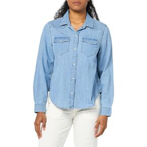 GAP Women's Western Denim Button Down Shirt Blouse Top