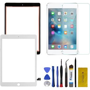 استبدال مجموعة محول الأرقام لشاشة اللمس لجهاز iPad Pro 9.7 2016 A1673 A1674 A1675 Glass Touch (أبيض) in Kuwait