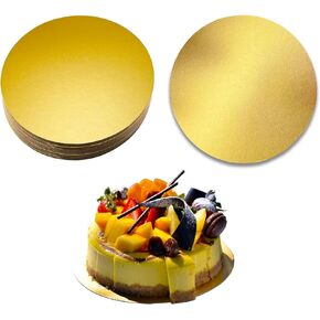12 Pcs Cake boards, 10 Inch Cake Base Cardboards, Cake Circle Base for Cake Decorating, Golden