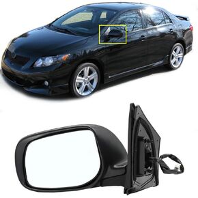 Passenger Side Door Mirror Fit for 2009-2013 Toyota Corolla, Glass Door View Mirror Passenger Right