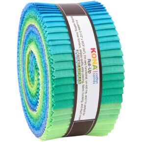 Kona Cotton 2.5" Roll Ups 40 Pcs Mermaid Shores
