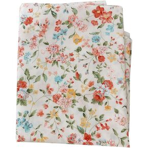 Cotton Fabric by The Yard for Sewing DIY Crafting Fashion Design Printed Floral Washable Cloth Bundles Voile;Full Width cuttable78 x 63inches (200x160cm) (Spring Orange Flowers)