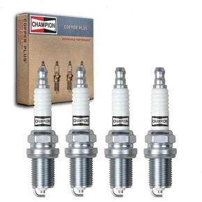 Sixity Auto 4 pc Champion Copper Plus Spark Plugs compatible with Chevrolet Cruze 1.8L L4 2011-2015