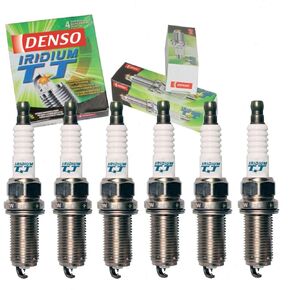 Sixity Auto 6 pc DENSO Iridium TT Spark Plugs compatible with Toyota RAV4 3.5L V6 2006-2012