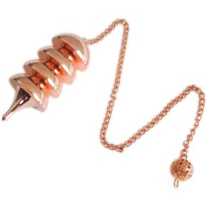 Copper Metal Openable Osiris Pendulum. Egyptian Family Pendulum. Healing Dowsing Cone Point Divination Metal Pendulum