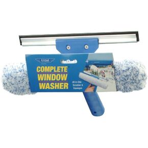 Ettore Complete Window Cleaner 2 in 1 Combo Tool: 10-inch Squeegee and Washer