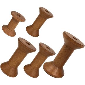 5pcs Spool Sewing Thread Ribbon Desktop Yarn Holder Yarn Holder for Crochet Convenient Weaving Bobbins Knitting Weaving Bobbins Knitting Yarn Holder Wooden Accessories Household
