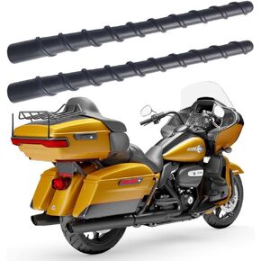 2 Pcs Antenna for Harley Davidson (1998-2023), Harley Davidson Antenna, 7 Inch Flexible Spiral Rubber Antenna Replacement