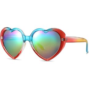 Polarized Cute Heart Sunglasses for Women, Fun Cupid Accessories Taylor Outfits