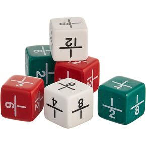 Didax Educational Resources Fraction Dice (6 Piece)