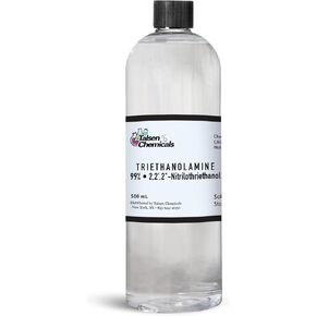 Triethanolamine (Tea) for Cosmetics 500 mL 99% pH Balancer, Surfactants DIY Skincare and Cosmetic Products by Talsen Chemicals in Kuwait