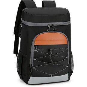 Cooler Backpack, 32 Cans Leakproof Insulated Backpack Cooler Large Capacity Cooler Bag Portable Lightweight Beach Travel Camping Lunch Backpack for Men and Women