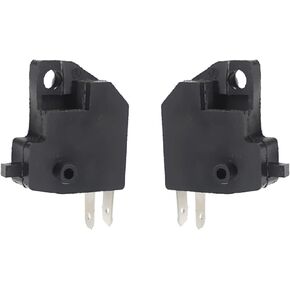 2 PCS Motorcycle Right Brake Light Switch, Right Front Hydraulic Brake Master Cylinder Light Stop Switch Kit, Handlebar Awitch Replacement, Universal for Motorcycles Off-Road Vehicles (Black)