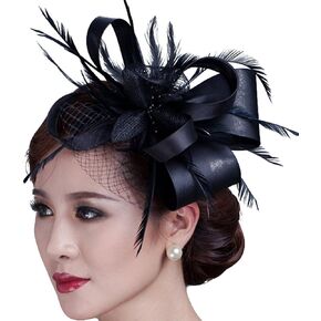 Fascinator Flower Cocktail Party Headdress Wedding Bridal Headpiece for Women in Kuwait