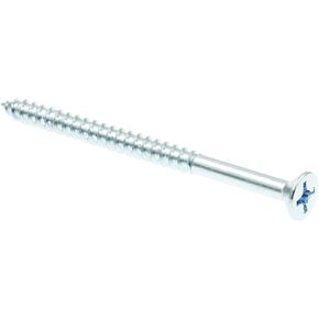 Prime-Line 9036686 Wood Screw, Flat Head Phillips, #14 X 3-1/2 in, Zinc Plated Steel, Pack of 25
