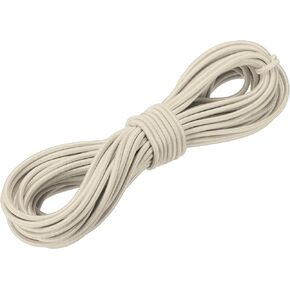 DMiotech 1/8"(3mm) 33ft(10m) Elastic String Cord Jewelry Stretchy Cord Beige for Bracelets Bead String Camping Tie Down