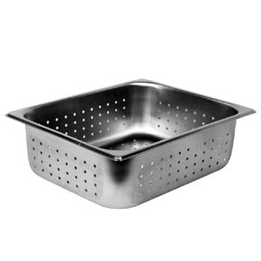 FSE Steam Table Pan Set, 1/2 Size Long, 4" Deep, Anti-Jam, 24 Gauge, 18/8 Stainless Steel, NSF, Dishwasher Safe, (Set of 6)