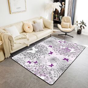 Cartoon Wooden House Area Rug 3'x5',Hand Painted Abstract Pine Tree Non Slip Carpet for Kids Girls Adults,Lodge Cabin Style Decor Rug for Living Room Bedroom Playroom Backyard