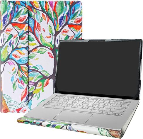 Alapmk Protective Case for ASUS Chromebook Flip C434, C403NA & ExpertBook B9, Black - Laptop Case with Cooling Liner & Elastic Bands, 14" Compatible Devices in Saudi Arabia