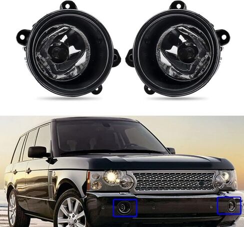 MotorFansClub Fog Light Fit for Land Rover Range Rover 2006 2007 2008 2009 and Discovery 3 LR3 2004 2005 2006 2007 2008 2009 Front Bumper Fog Lamps in Saudi Arabia