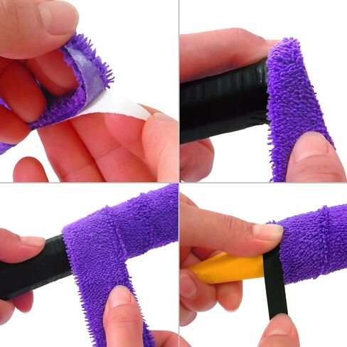 مقبض منشفة من القطن الأرجواني، مضرب تنس فائق الامتصاص، مضرب تنس مضاد للانزلاق، شريط رأس مضرب، أغطية قبضة احترافية للتنس، مقبض دراجة تنس الريشة in Kuwait