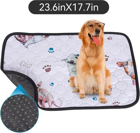Reusable Washable Pee Pads for Dogs 24" x 18" 2 Pack, Absorbent Pet Puppy Dog Training Pads Non-Slip, Waterproof Whelping Potty Pads for Dogs Leak-Proof in Saudi Arabia
