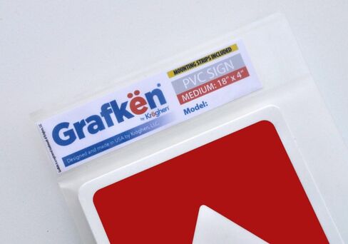 Grafkën: GR1295 Plastic Sign SMALL 12 in x 3 in: RESTROOMS. Arrow DOWN (black/white) Style 1 in Saudi Arabia