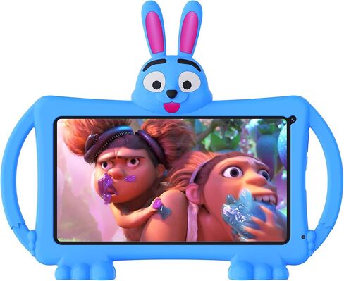 تابلت للأطفال مقاس 10.1 بوصة، جهاز لوحي Android 11 للأطفال، ذاكرة وصول عشوائي 32 جيجابايت، بطارية 5000 مللي أمبير في الساعة، أجهزة لوحية للأطفال الصغار مع بلوتوث، واي فاي، مراقبة أبوية، كاميرات مزدوجة مع حافظة مقاومة للصدمات (أزرق) in Kuwait