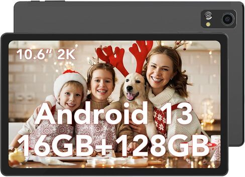 تابلت aigo مقاس 10.6 بوصة بنظام Android 2K، سعة 16 جيجابايت (8+8) + 128 جيجابايت، تابلت ثماني النواة Android 13 للألعاب، بطارية طويلة 6000 مللي أمبير في الساعة، نظام تحديد المواقع العالمي (GPS)، واي فاي مزدوج - A16 Pro in Kuwait