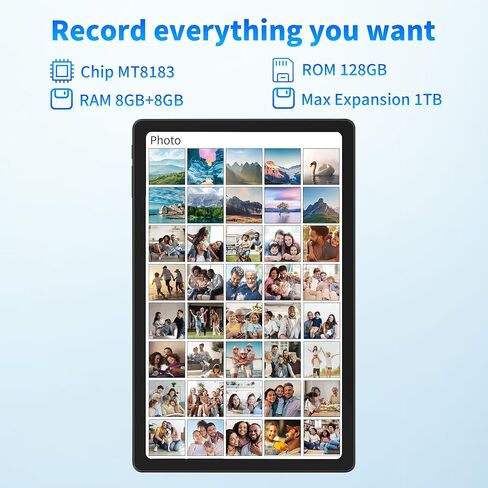 تابلت aigo مقاس 10.6 بوصة بنظام Android 2K، سعة 16 جيجابايت (8+8) + 128 جيجابايت، تابلت ثماني النواة Android 13 للألعاب، بطارية طويلة 6000 مللي أمبير في الساعة، نظام تحديد المواقع العالمي (GPS)، واي فاي مزدوج - A16 Pro in Kuwait