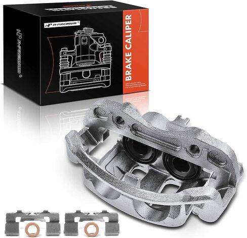 A-Premium Disc Brake Caliper Assembly with Bracket Compatible with Select Nissan Models - Frontier 1998-2004, Pickup 1995-1997, D21 1992-1994, L4 2.4L, V6 3.0L, V6 3.3L - Front Left Driver Side in Saudi Arabia