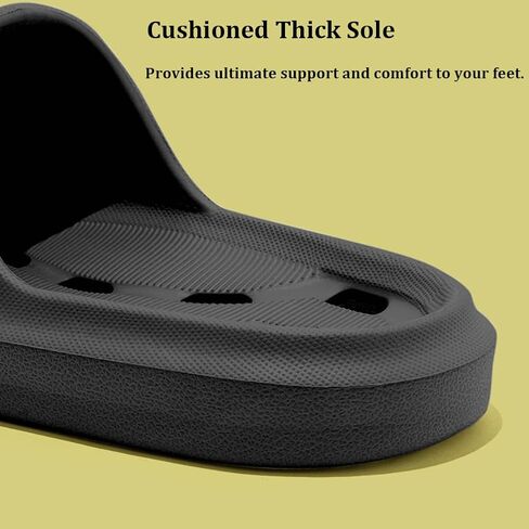 Cloud Slides for Women and Men | Shower Shoes | Non Slip Bathroom Sandals Cushioned Thick Sole House Slipper for Indoor Outdoor in Saudi Arabia