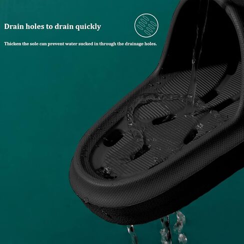 Cloud Slides for Women and Men | Shower Shoes | Non Slip Bathroom Sandals Cushioned Thick Sole House Slipper for Indoor Outdoor in Saudi Arabia