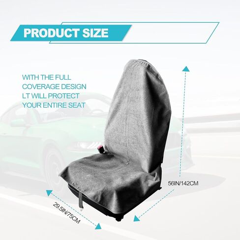 stymart Car Seat Cover Protector Front Seats Only, for Gym Workout,Swimming,Running, Universal Fit for Most Cars Trucks SUV Automotive Vehicles Seat Cover Protectors Accessories (American Flag) in Saudi Arabia