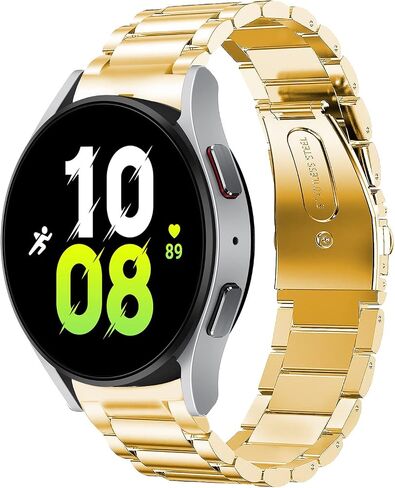 No Gaps Bands Compatible with Samsung Galaxy Watch 6/5/4 Band 40mm 44mm, Galaxy Watch 6 Classic 47mm 43mm, Stainless Steel Metal Replacement No Gap Band Women Men Large Small in Saudi Arabia