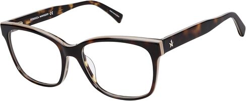 إطارات النظارات الطبية Brooke 3 مربعة للنساء من Rebecca Minkoff، هافانا داكن، 53 مم، 17 مم in Kuwait