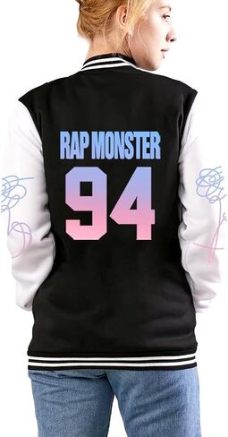 Kpop Jimin Jungkook V Suga Baseball Jacket Love Yourself Jin Rap Jhope Jacket Coat in Saudi Arabia
