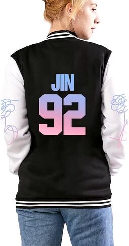 Kpop Jimin Jungkook V Suga Baseball Jacket Love Yourself Jin Rap Jhope Jacket Coat in Saudi Arabia