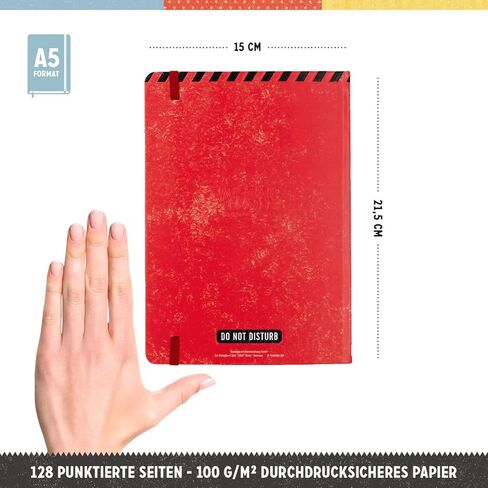 دفتر ملاحظات قديم من Nostalgic-Art، 5.9 بوصة × 8.5 بوصة، Genius At Work - فكرة هدية للاعبين، Bullet Journal Dotted، تصميم زخرفي عتيق in Kuwait