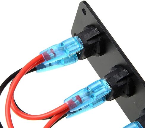لوحة مفاتيح متأرجحة مقاومة للماء مكونة من 6 مجموعات - مفاتيح تشغيل وإيقاف - 12V/24V 20A - سيارة شاحنة قارب RV in Kuwait
